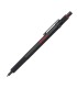 rOtring 600 Ballpoint Pen | Medium Point | Black Ink | Black Barrel with Non-Slip Knurled Grip | Refillable