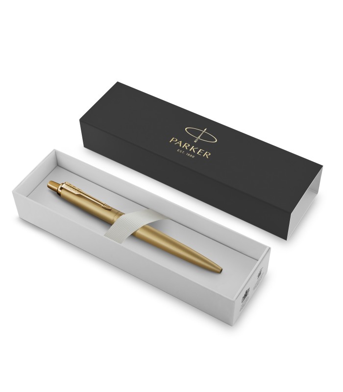 Parker Jotter XL Ballpoint Pen | Monochrome Matte Gold | Medium Point | Blue Ink | Gift Box