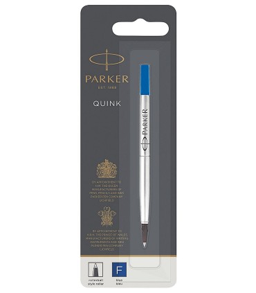 Quink Refill for PARKER Rollerball - Blue fine Point - Blister