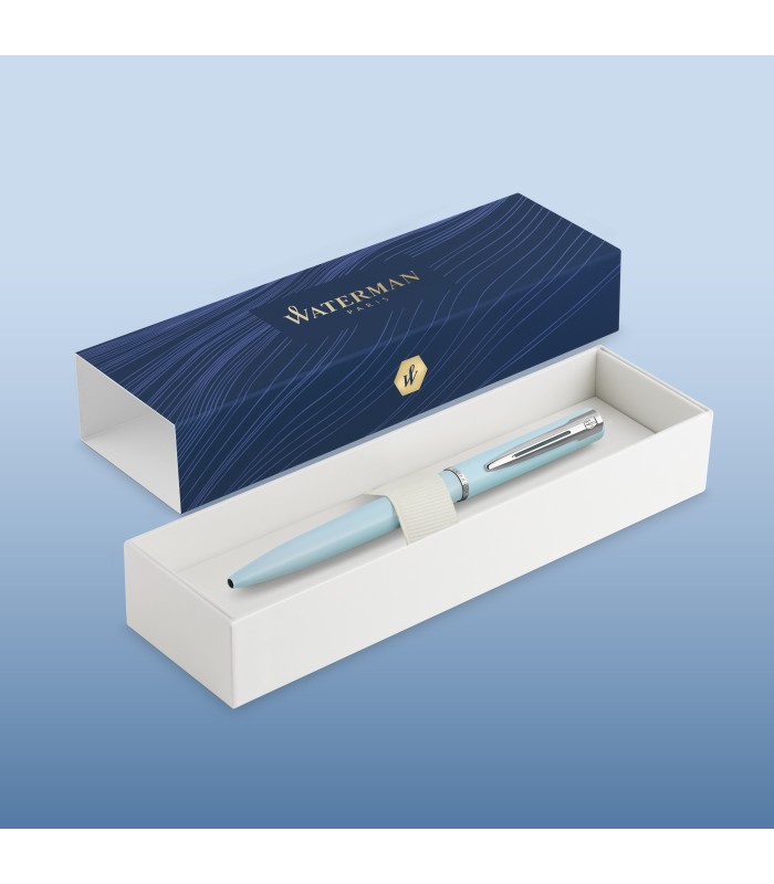 Waterman Allure Ballpoint Pen | Baby Blue Pastel Lacquer | Medium Point | Blue Ink | With Gift Box