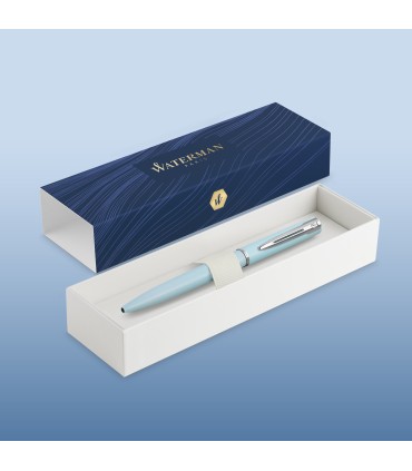 Waterman Allure Ballpoint Pen | Baby Blue Pastel Lacquer | Medium Point | Blue Ink | With Gift Box