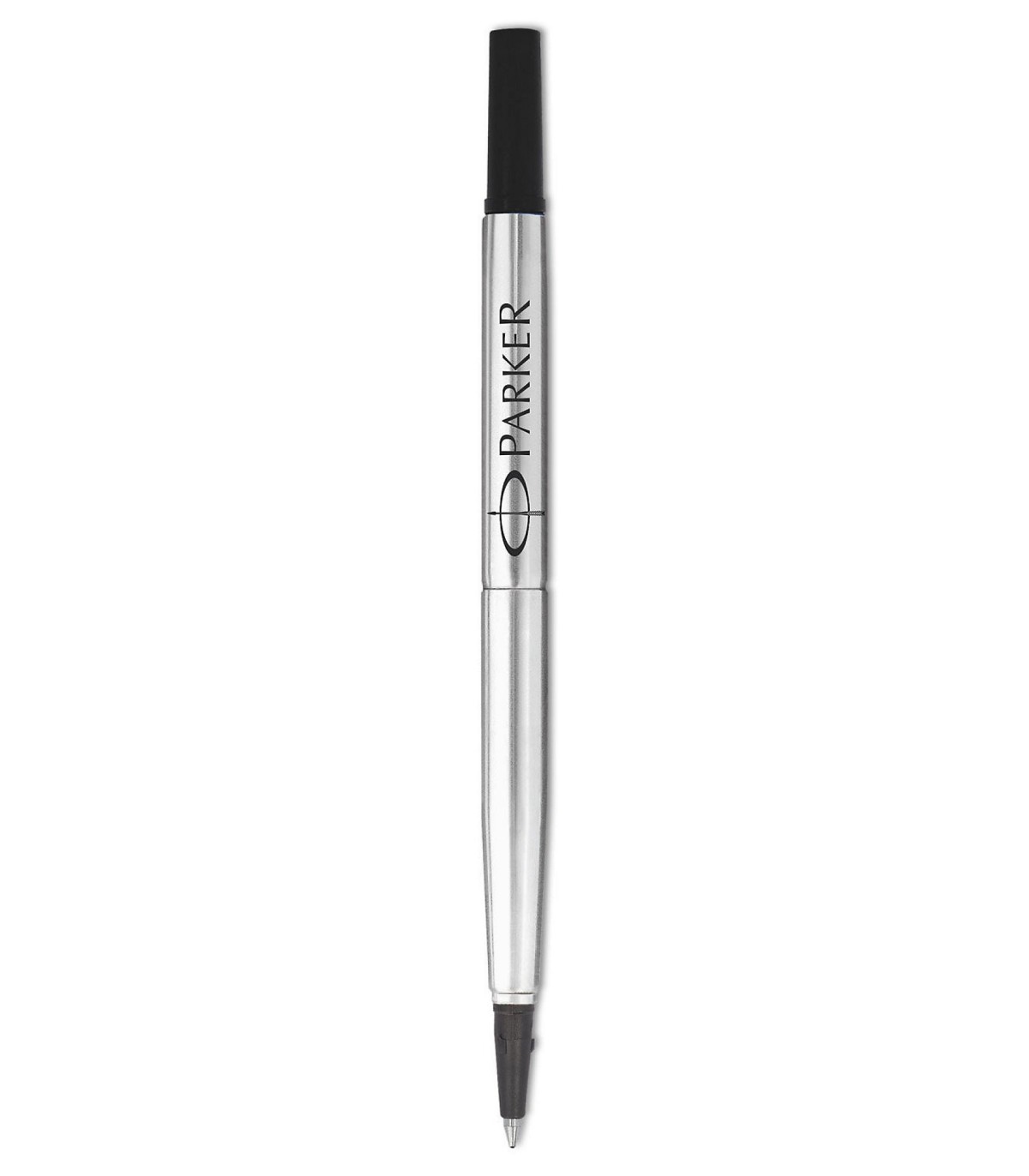 PARKER recharge Stylo Roller, pointe moyenne, noire, blister X 1