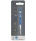 PARKER recharge bille gel, pointe moyenne, bleue, blister X 1