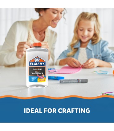 Elmer's Clear PVA Glue | 946 ml | Washable & Kid Friendly | Great for Making Clear Slime & Crafting